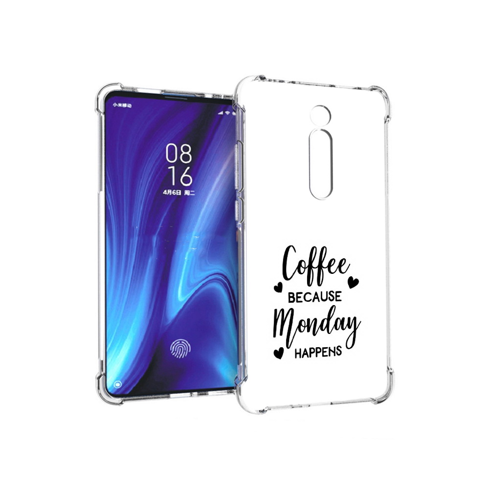 

Чехол MyPads Tocco для Xiaomi Redmi K20 кофе и понедельник стал счастливым, Прозрачный, Tocco