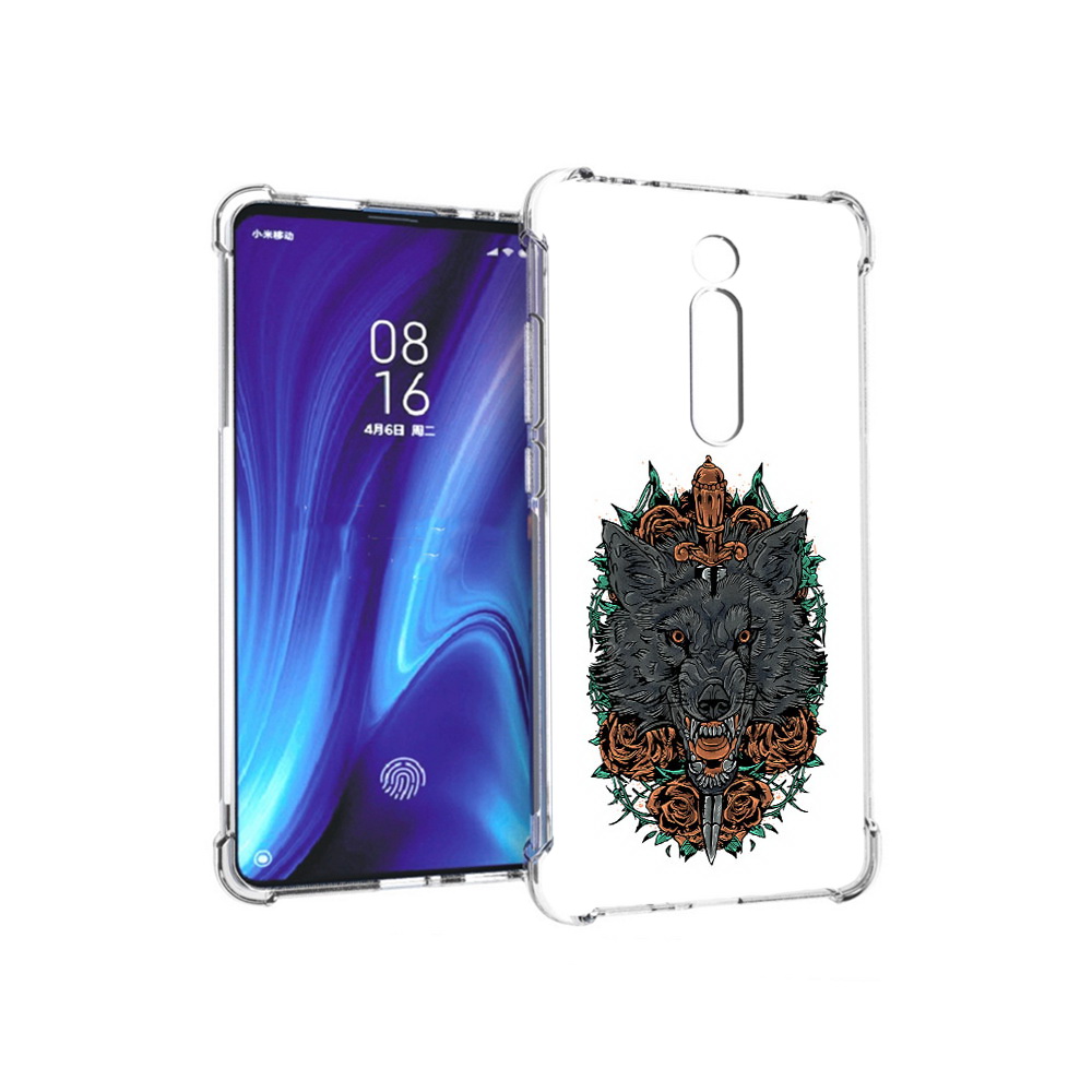 

Чехол MyPads Tocco для Xiaomi Redmi K20 красивый злой волк (PT130504.291.409), Прозрачный, Tocco