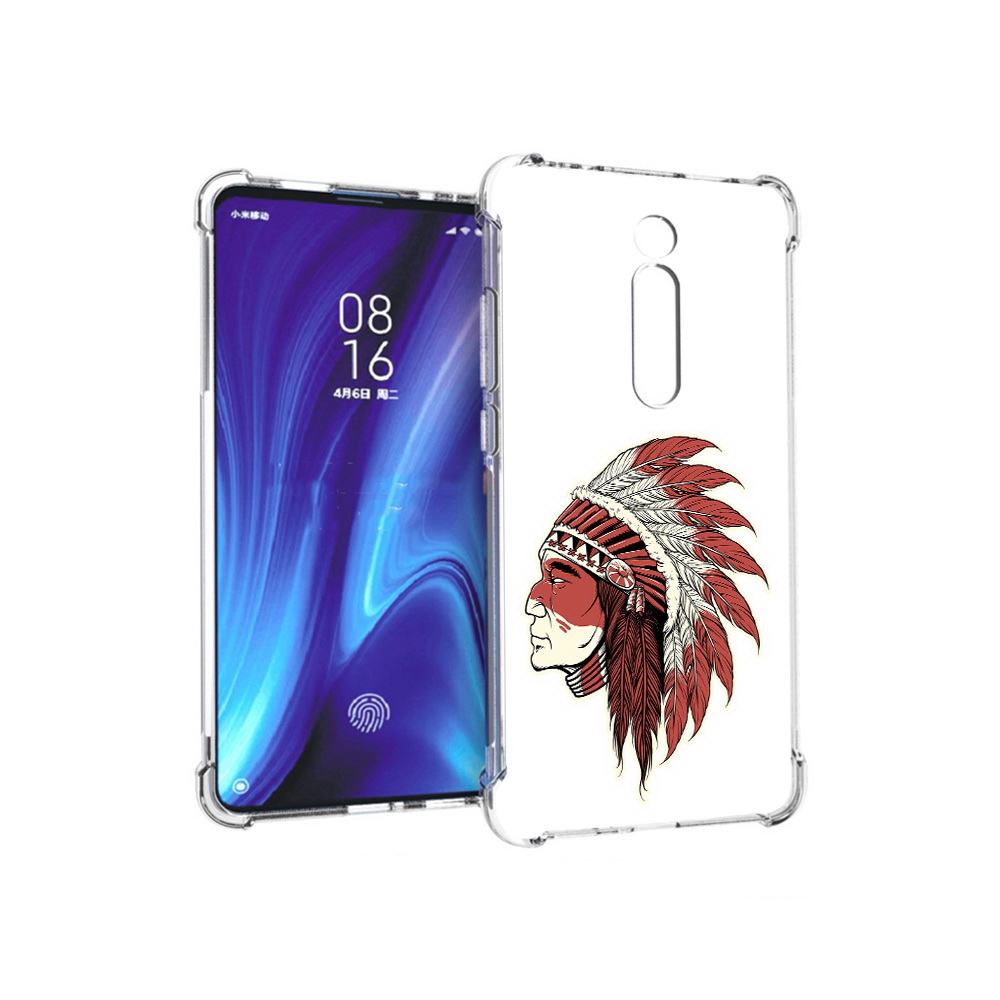 

Чехол MyPads Tocco для Xiaomi Redmi K20 красный индеец (PT130504.291.411), Прозрачный, Tocco