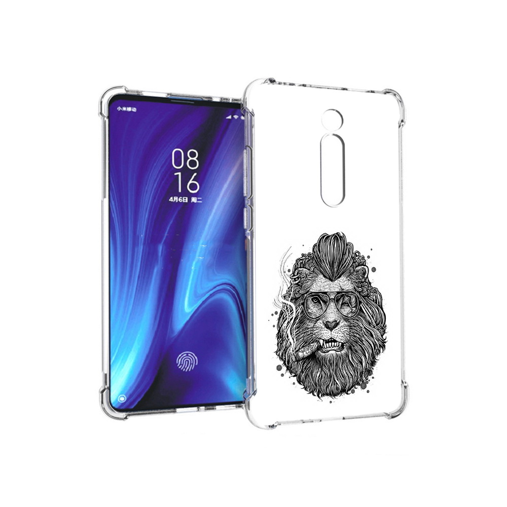 

Чехол MyPads Tocco для Xiaomi Redmi K20 курящий лев (PT130504.291.432), Прозрачный, Tocco