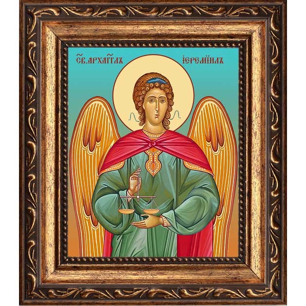 

Иере­ми­ил Ар­хан­гел. Икона на холсте.