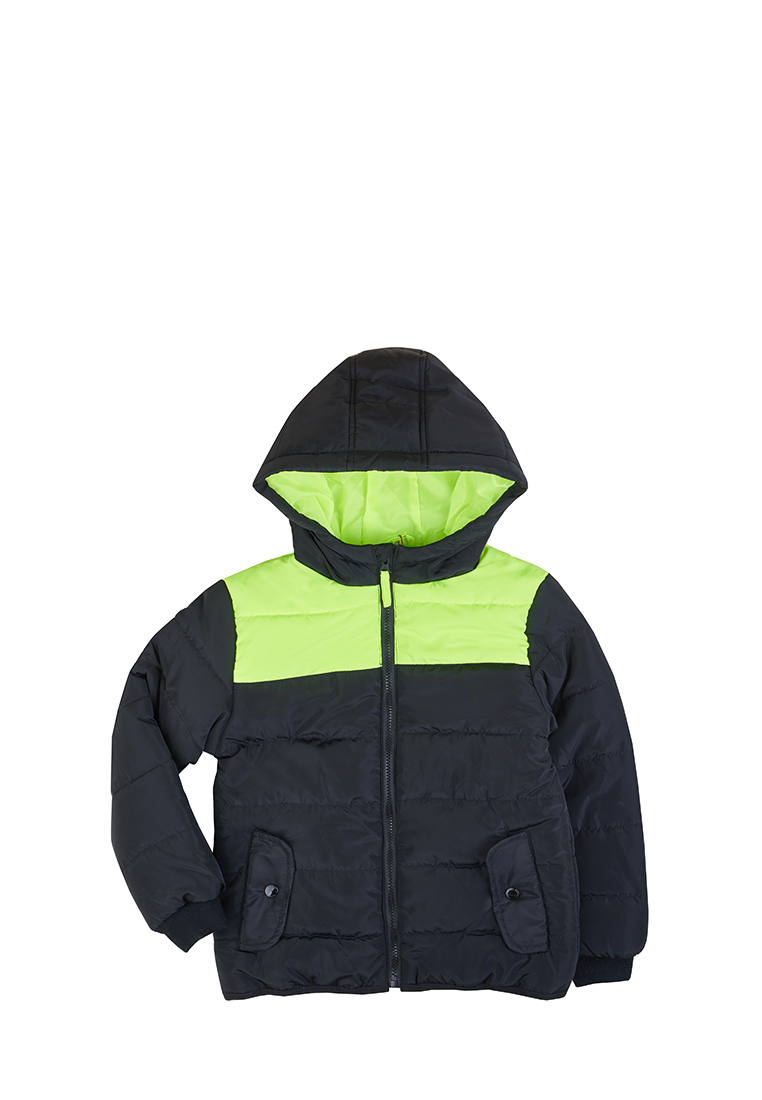 фото Куртка детская daniele patrici aw21c479 черный/зеленый р.152