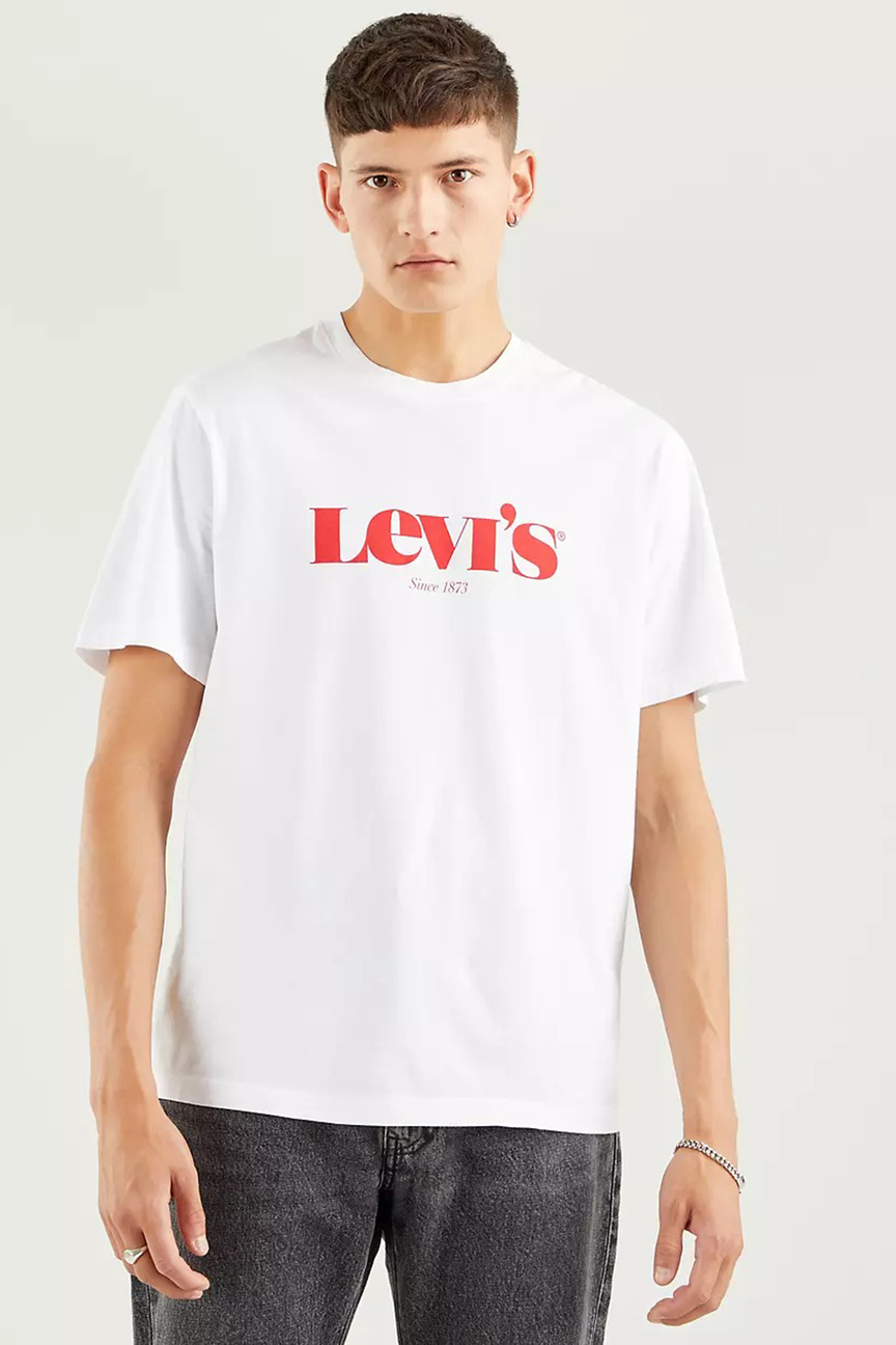 фото Футболка мужская 16143 levi's белая 48 ru