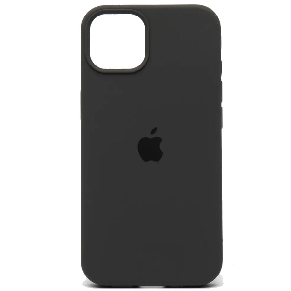 

Чехол iPhone 15 Silicon Сase APL WS (с лого), темно-серый (IS793351)