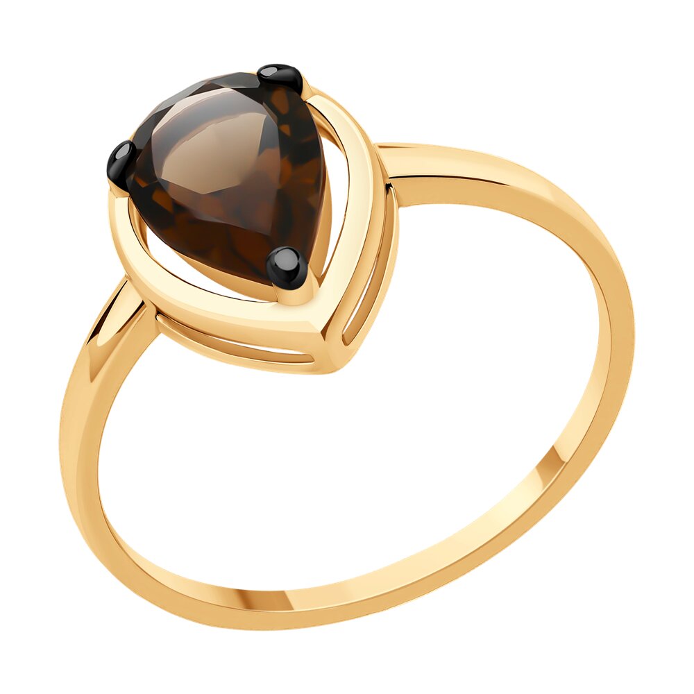 

Кольцо из серебра р. 20 SOKOLOV 92014353, раухтопаз, 92014353