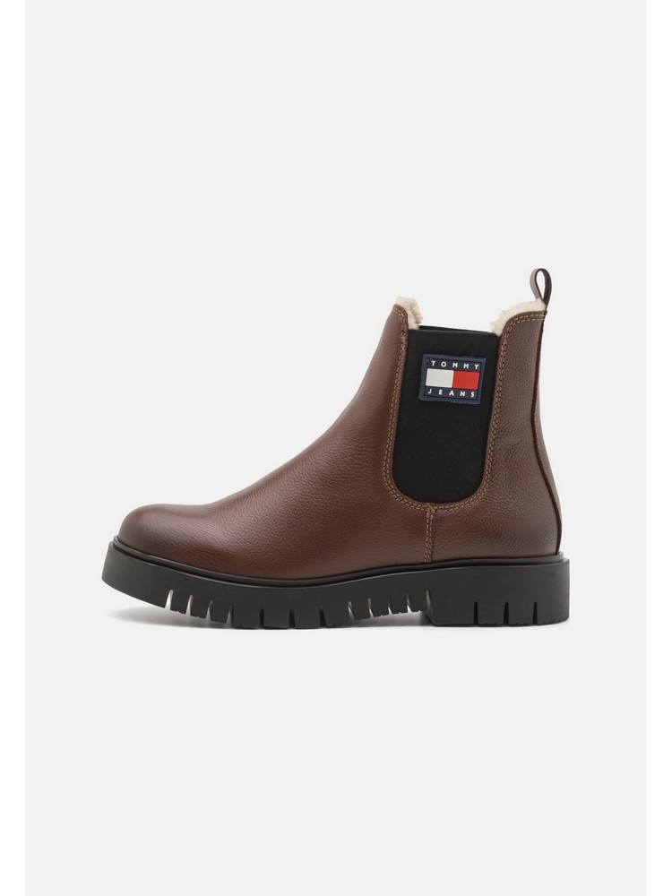 

Ботинки женские Tommy Jeans TOB11X00V коричневые 39 EU, Коричневый, TOB11X00V