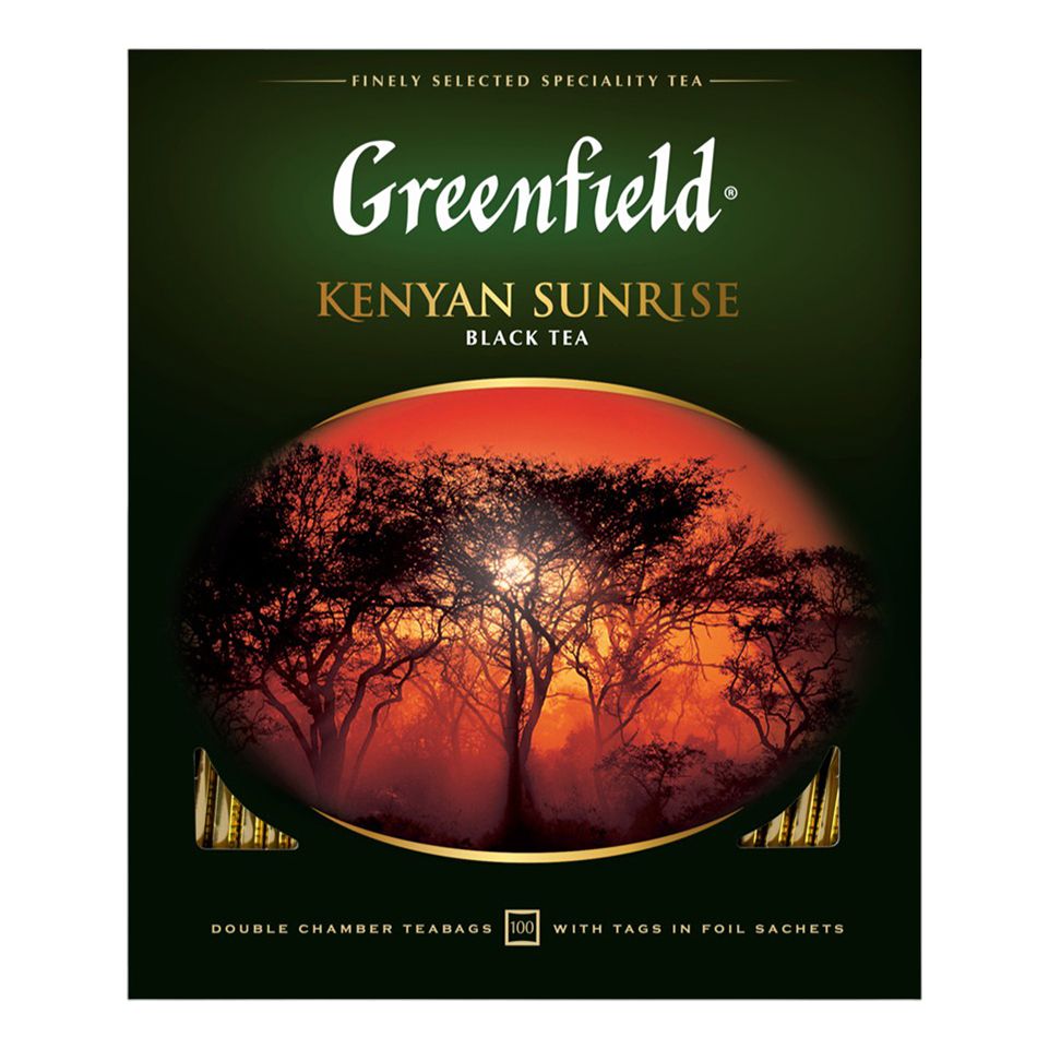 Чай черный Greenfield Kenyan Sunrise в пакетиках 2 г х 100 шт