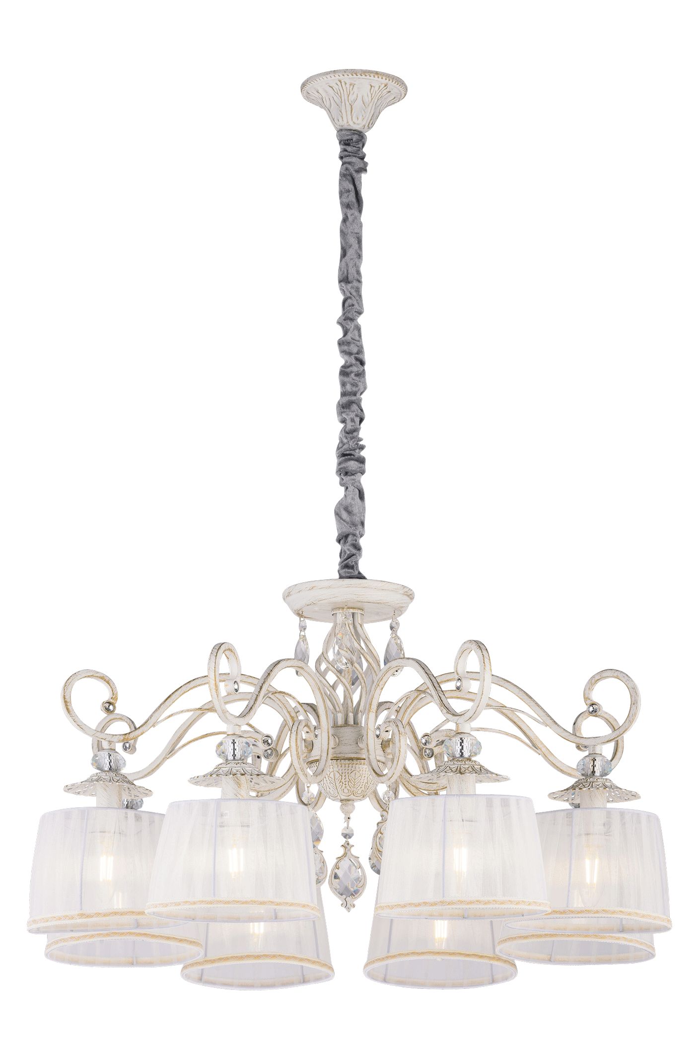 

Люстра NewRgy 816/8X-W WHITE GOLD