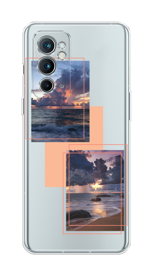 

Чехол на OnePlus 9RT "Sky collage", Розовый;прозрачный;синий, 152050-1
