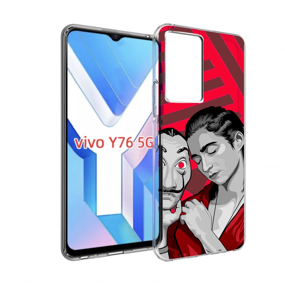 

Чехол MyPads Найроби-бумажного-дома для Vivo Y76 5G, Прозрачный, Tocco