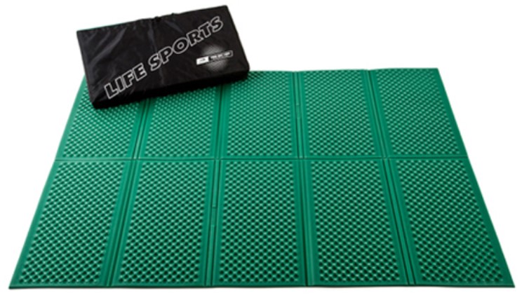 Коврик туристический Life Sports Twin Mat зеленый 200 x 160 x 1 см