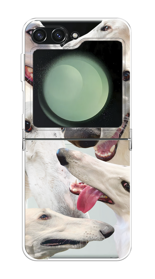 

Чехол на Samsung Galaxy Z Flip 6 "Собака с длинным носом", Белый;бежевый;розовый, 2109750-1