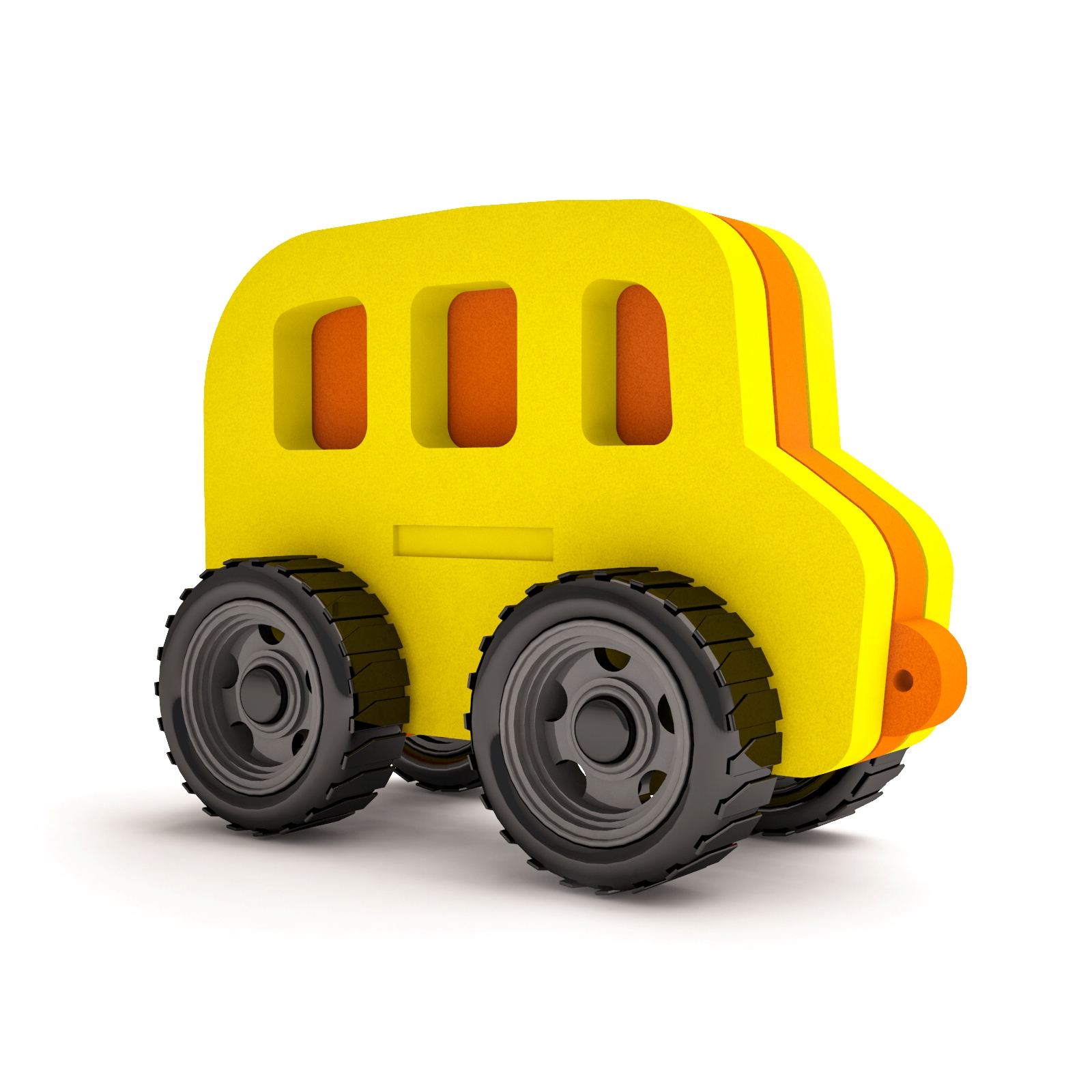 

Игрушка с колесами El`BascoToys Каталка Автобус, 12-011, Желтый, Автобус