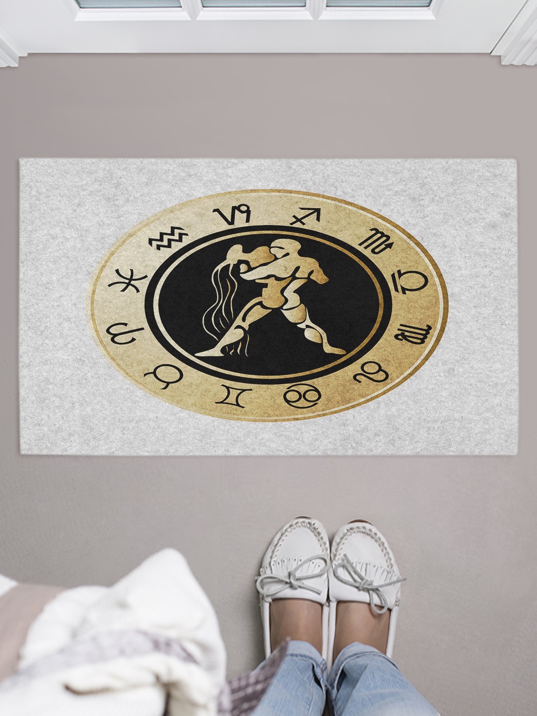 

Придверный коврик в прихожую для обуви, на резиновой основе, 75x45 см door_58193 JoyArty