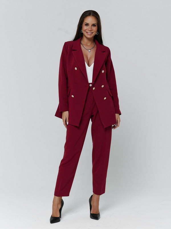 

Костюм женский DAZZLE STYLE Милано бордовый 42 RU, Милано