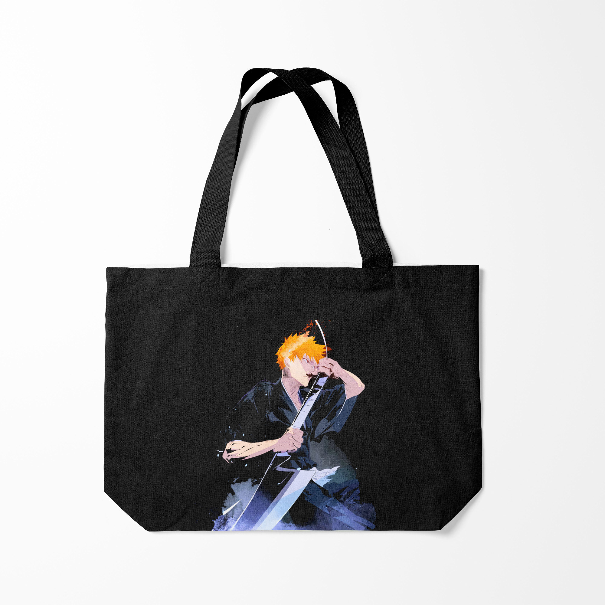 

Сумка шoппер унисекс Burnettie Блич Ичиго Курасаки в стойке Bleach, черный, Блич Ичиго Курасаки в стойке Bleach
