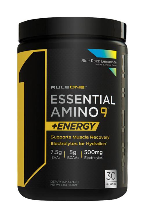 

Аминокислоты с кофеином RULE ONE Essential Amino 9 + Energy "Blue Razz Lemonade" (345 г), Essential Amino 9 + Energy