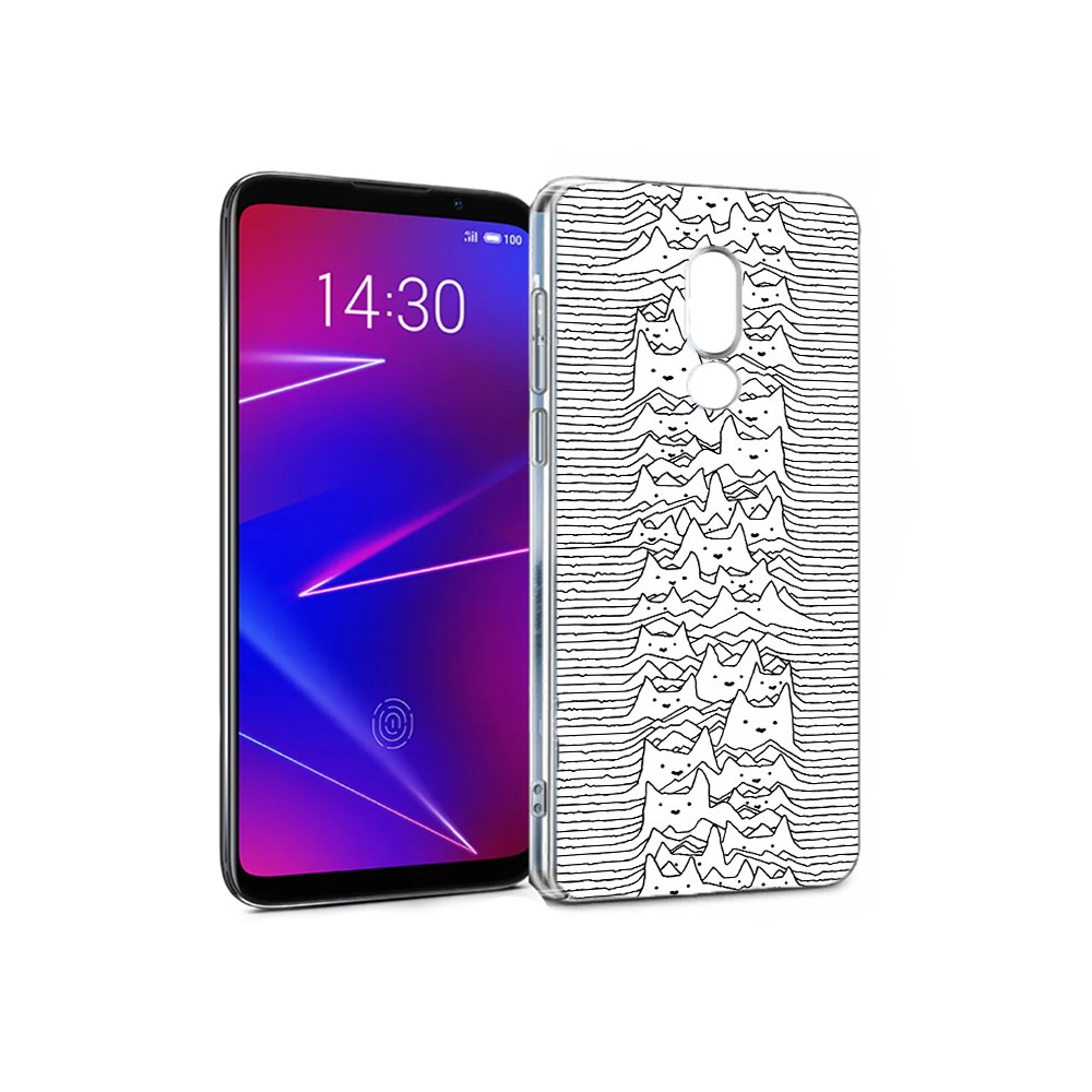 

Чехол MyPads Tocco для Meizu 16 черно белые коты 3D (PT121074.83.682), Прозрачный, Tocco