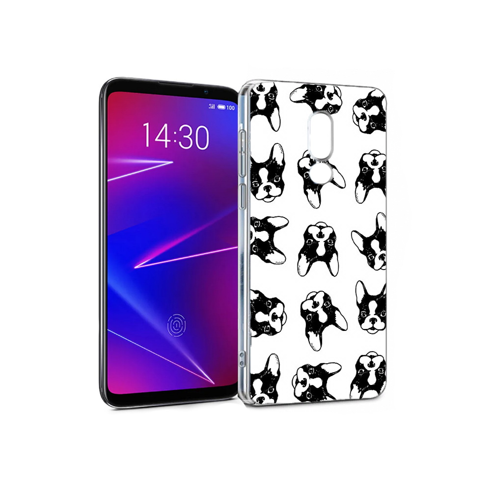 

Чехол MyPads Tocco для Meizu 16 черно белые собачки (PT121074.83.683), Прозрачный, Tocco