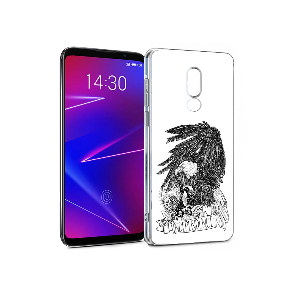 

Чехол MyPads Tocco для Meizu 16 черно белый сокол (PT121074.83.688), Прозрачный, Tocco