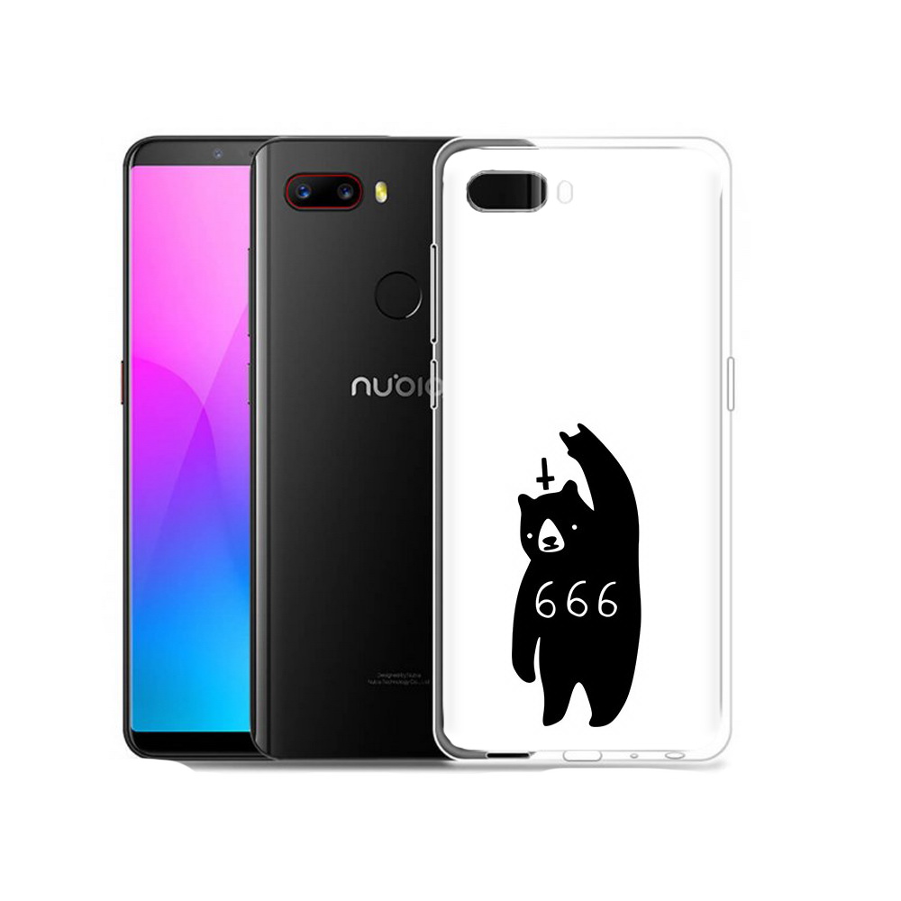 

Чехол MyPads Tocco для ZTE Nubia Z18 медведь 666 (PT115657.463.462), Прозрачный, Tocco