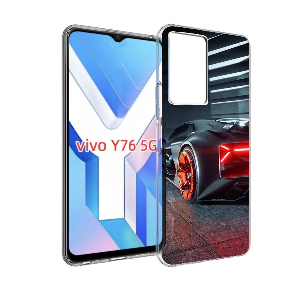 

Чехол MyPads Ночной-город мужской для Vivo Y76 5G, Прозрачный, Tocco