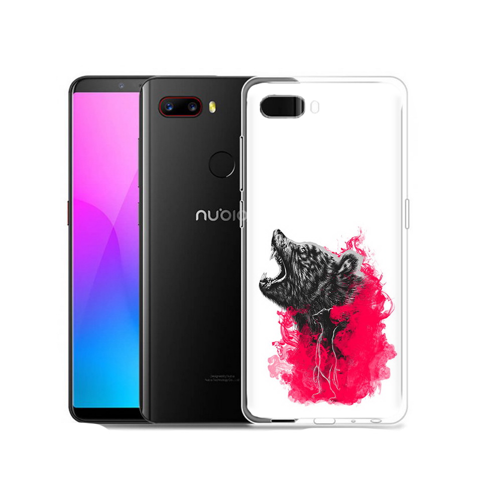 Чехол MyPads Tocco для ZTE Nubia Z18 медведь в дымке (PT115657.463.463)