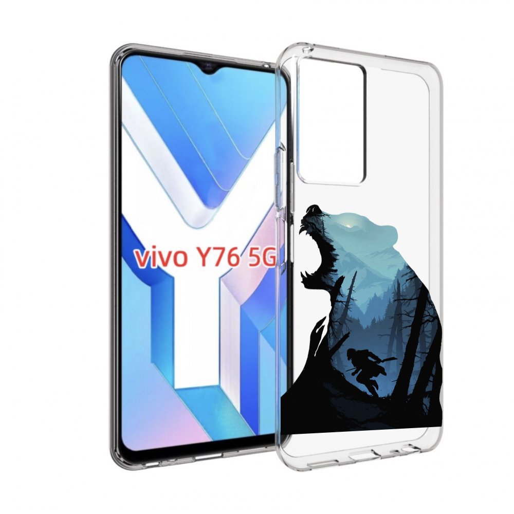 

Чехол MyPads Ночной-медведь для Vivo Y76 5G, Прозрачный, Tocco