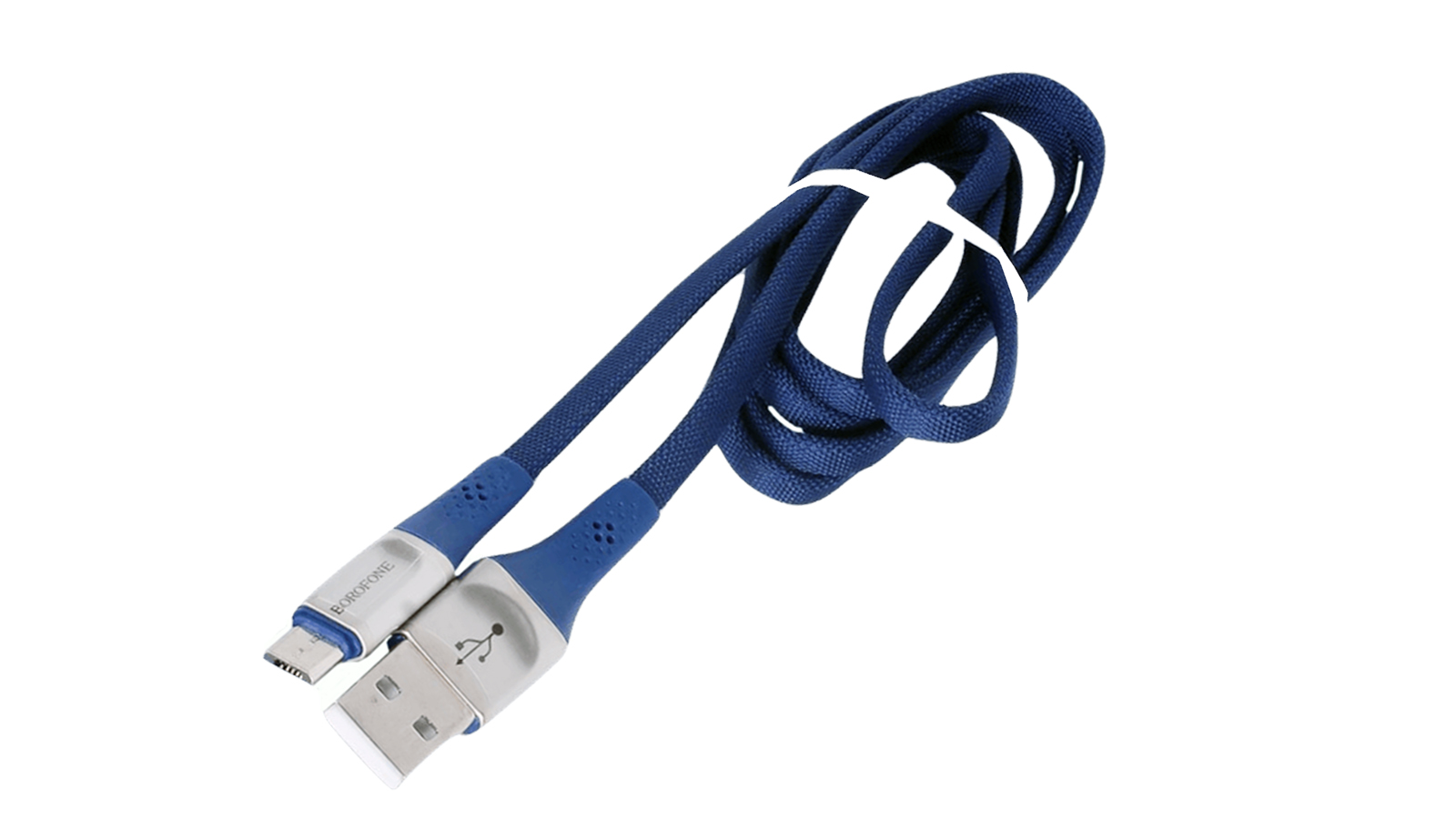 Кабель USB BOROFONE BU7 Superior, USB - MicroUSB 2.4А, 1.2 м, синий