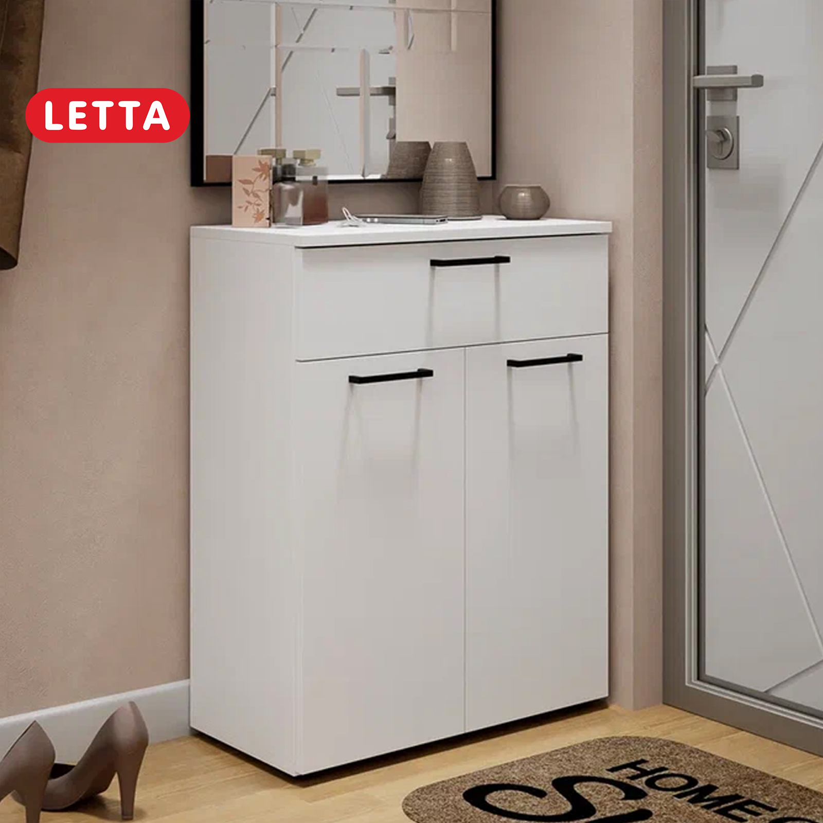 

Комод Веста Lite LETTA Белое тиснение, Веста Lite