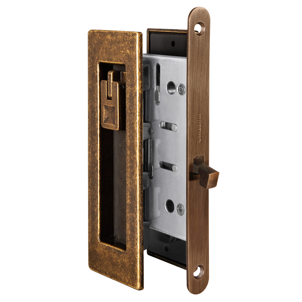 Набор для раздвижных дверей ARMADILLO SH011 URB OB-13, бронза ответная планка для дверей с притвором к замкам 2018 и 2014 fuaro