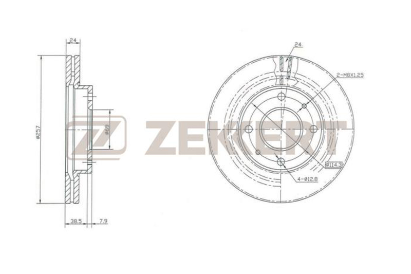 

Диск тормозной ZEKKERT BS-5223 комплект ELANTRA 2000-