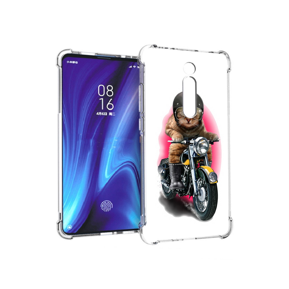 

Чехол MyPads Tocco для Xiaomi Redmi K20 мото-кот (PT130504.291.485), Прозрачный, Tocco