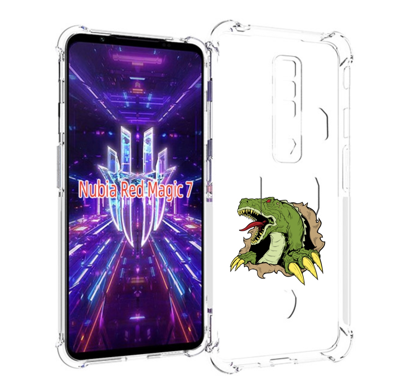 

Чехол MyPads годзила для ZTE Nubia Red Magic 7, Прозрачный, Tocco