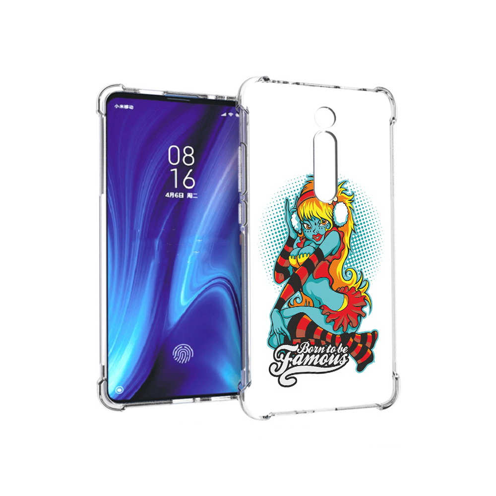 Чехол MyPads Tocco для Xiaomi Redmi K20 нарисованная девушка в наушниках