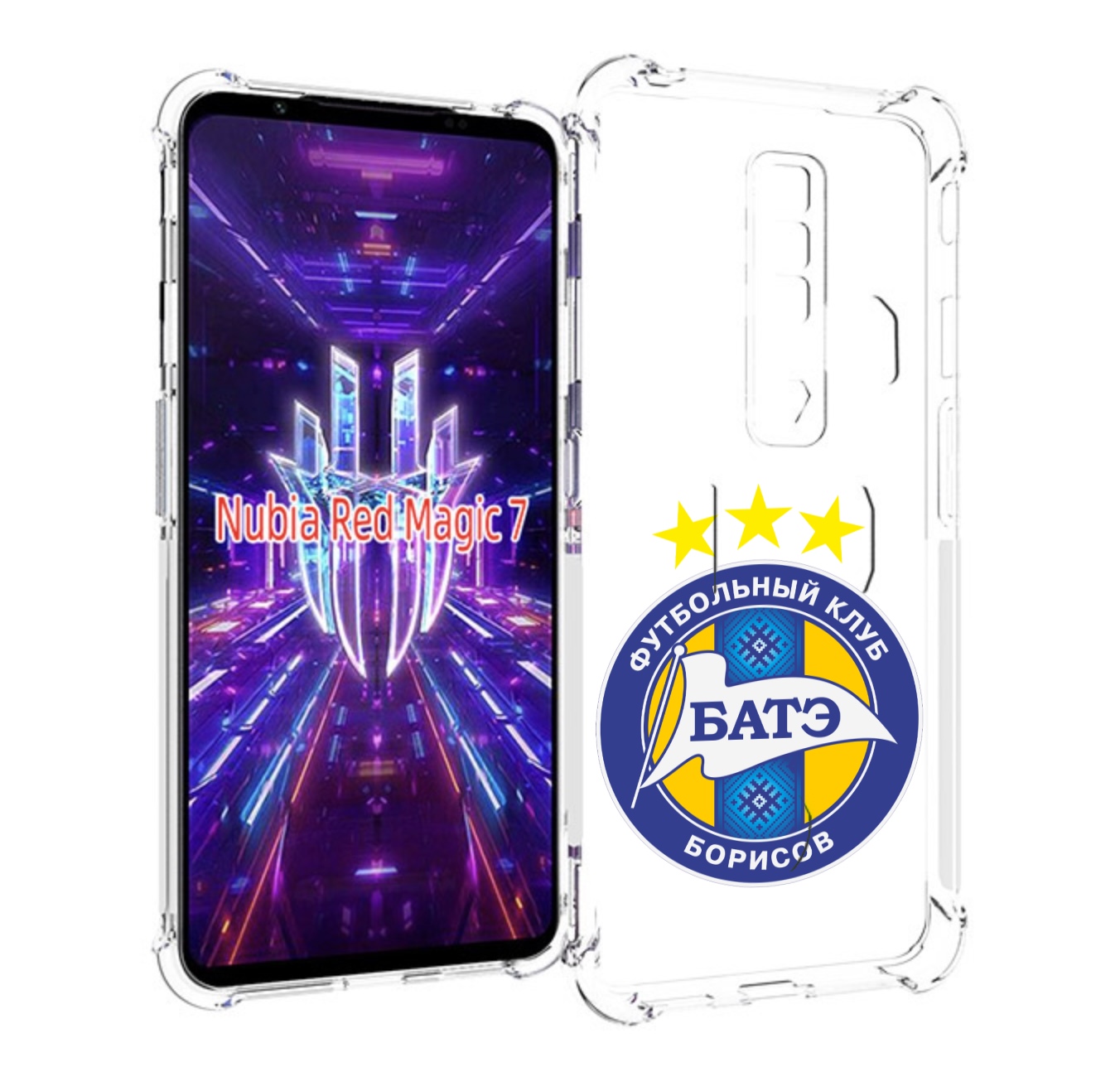

Чехол MyPads фк батэ борисов мужской для ZTE Nubia Red Magic 7, Прозрачный, Tocco