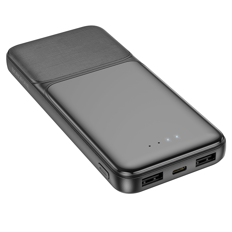 

Внешний аккумулятор 10000mAh Borofone BJ33 2USB 2.0A Black, BJ33