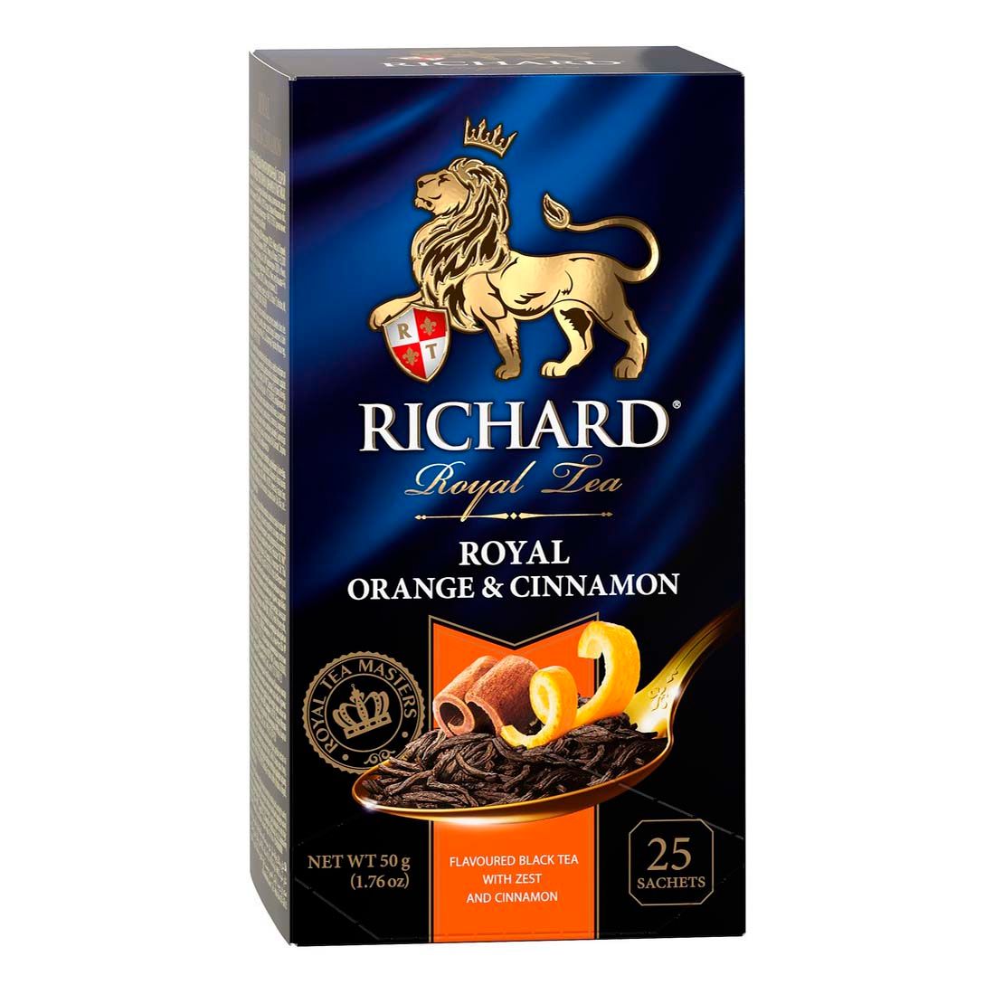Чай черный Richard Royal Orange & Cinnamon, 2 г х 25 пакетиков