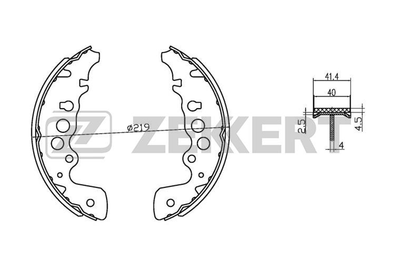 

Тормозные колодки ZEKKERT BK4020