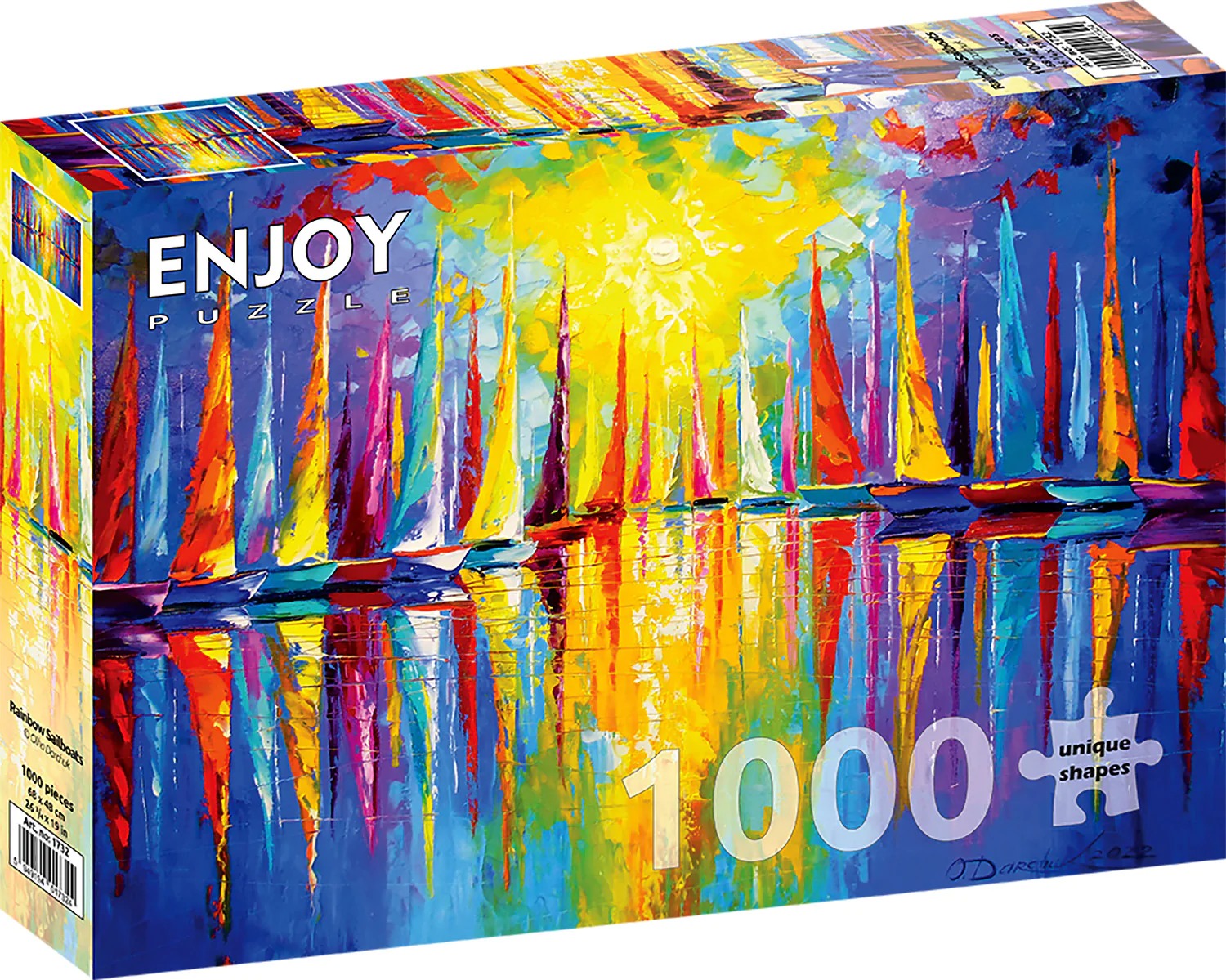 

Пазл Enjoy 1000 дет Радужные парусники, ENДарчук