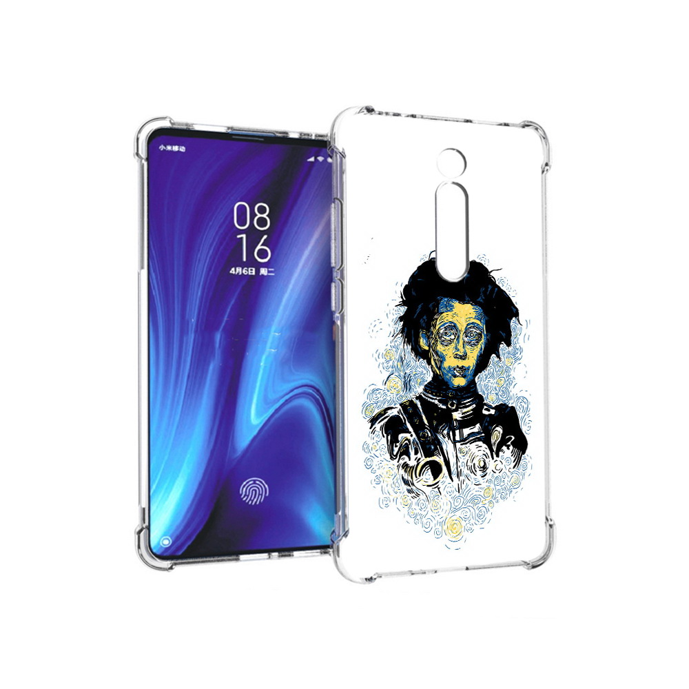 

Чехол MyPads Tocco для Xiaomi Redmi K20 парень черно-белый абстракция (PT130504.291.535), Прозрачный, Tocco