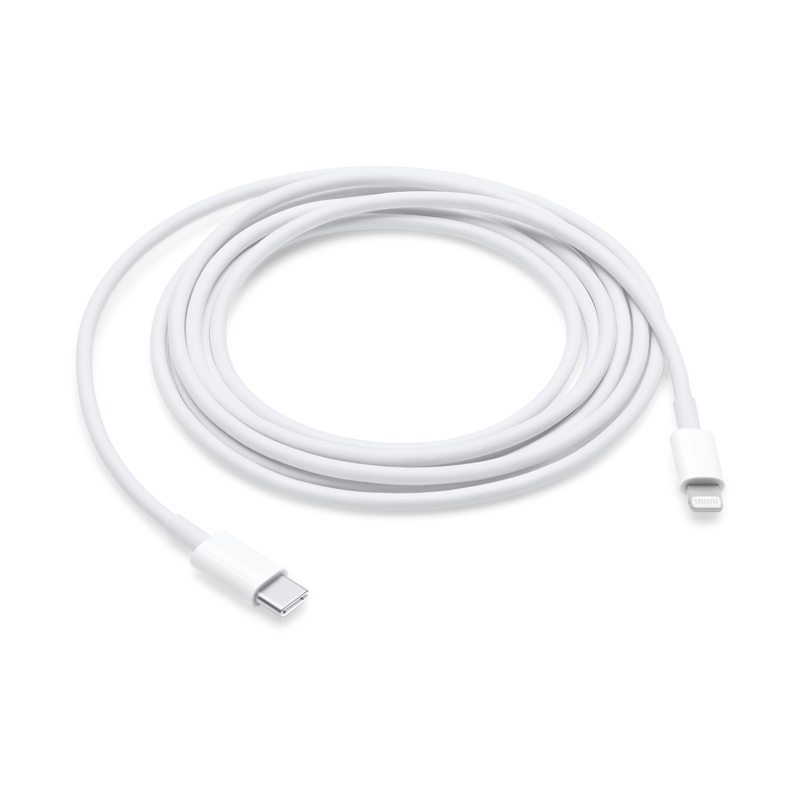 

Кабель Apple Type-C - Lightning, 2.1 А, 2 м, белый (MQGH2FE/A)