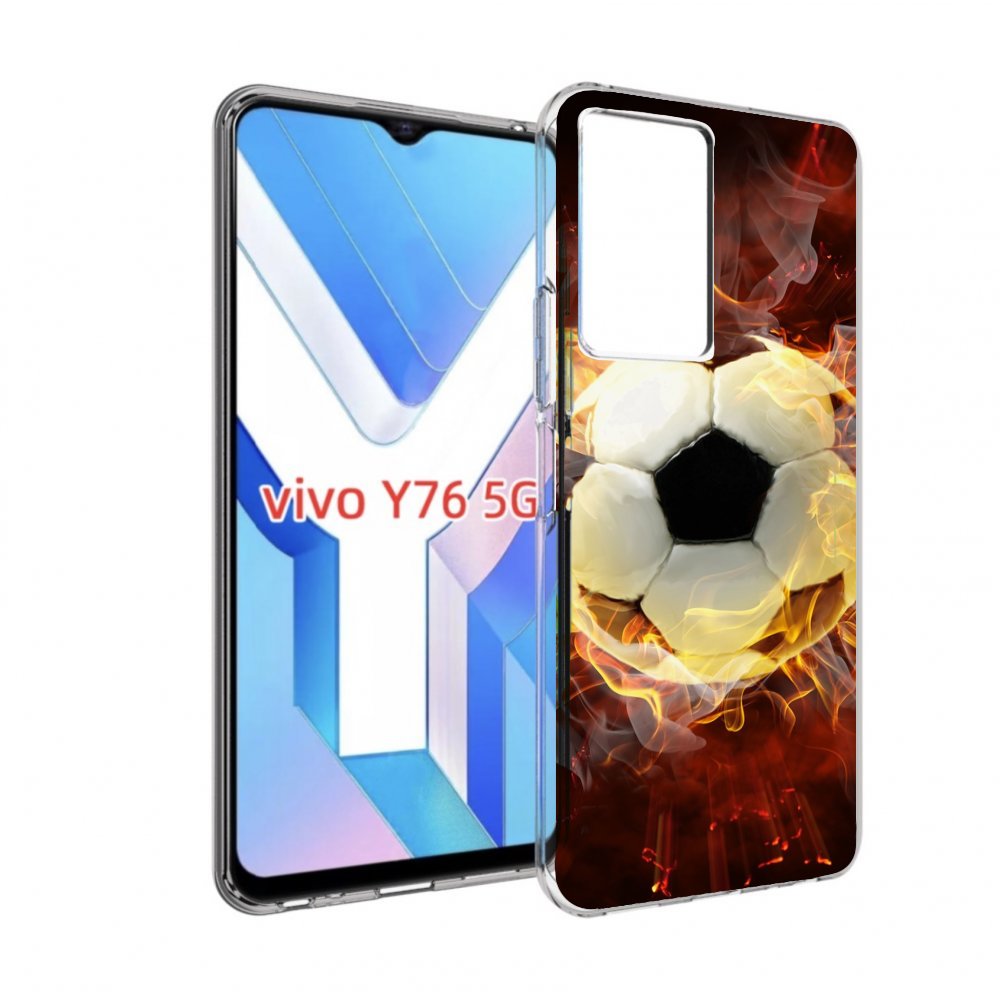 

Чехол MyPads Огненный-мяч для Vivo Y76 5G, Прозрачный, Tocco