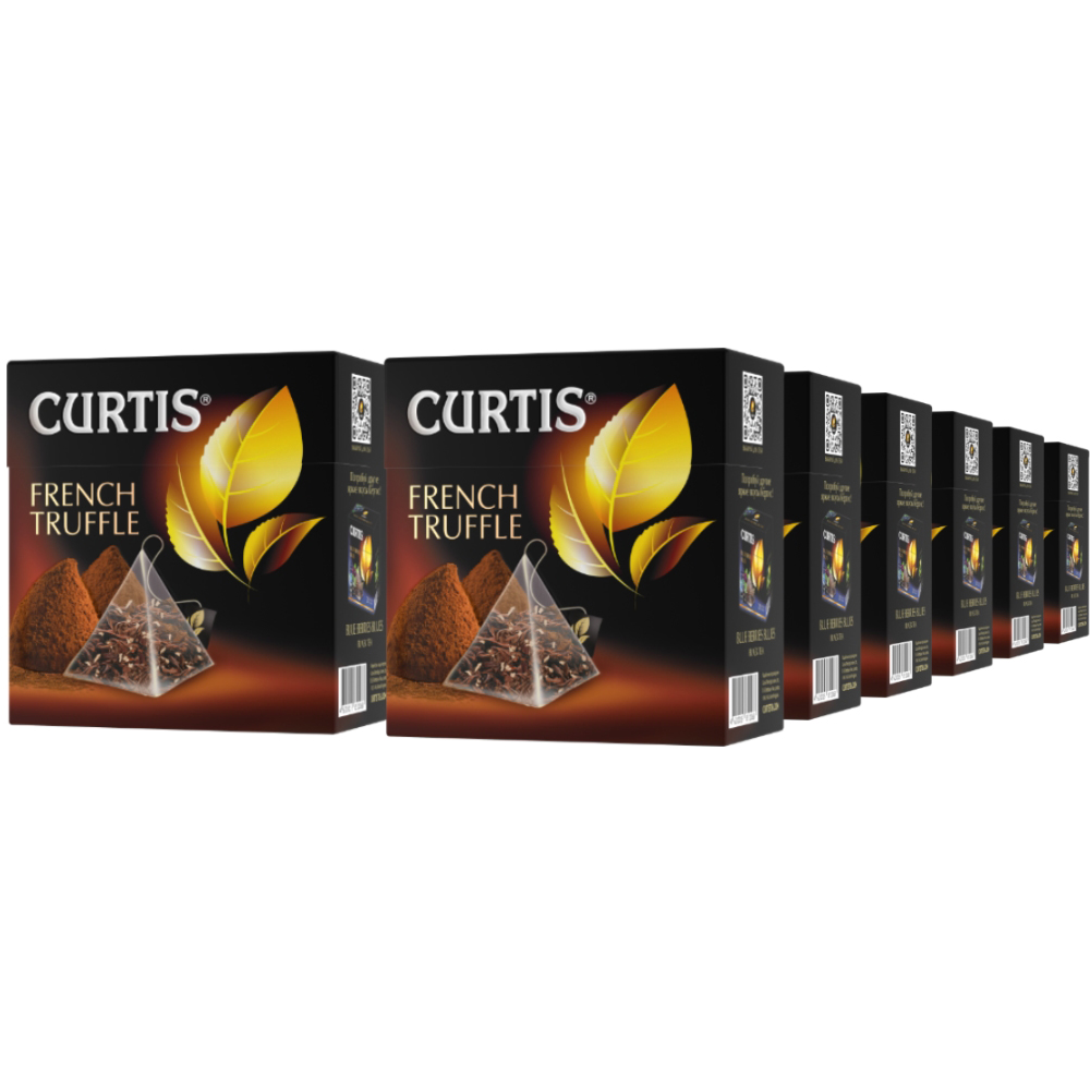 

Чай черный Curtis French Truffle, с добавками, 20 пирамидок, 12 упаковок