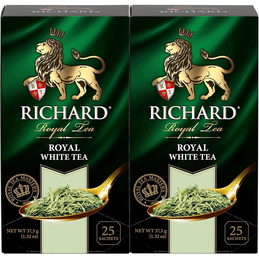 

Чай белый Richard Royal White Tea, 25 сашет, 2 упаковки