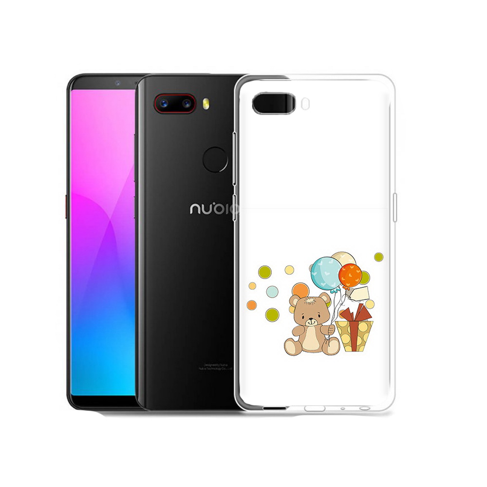 

Чехол MyPads Tocco для ZTE Nubia Z18 медвеженок с подарком (PT115657.463.470), Прозрачный, Tocco