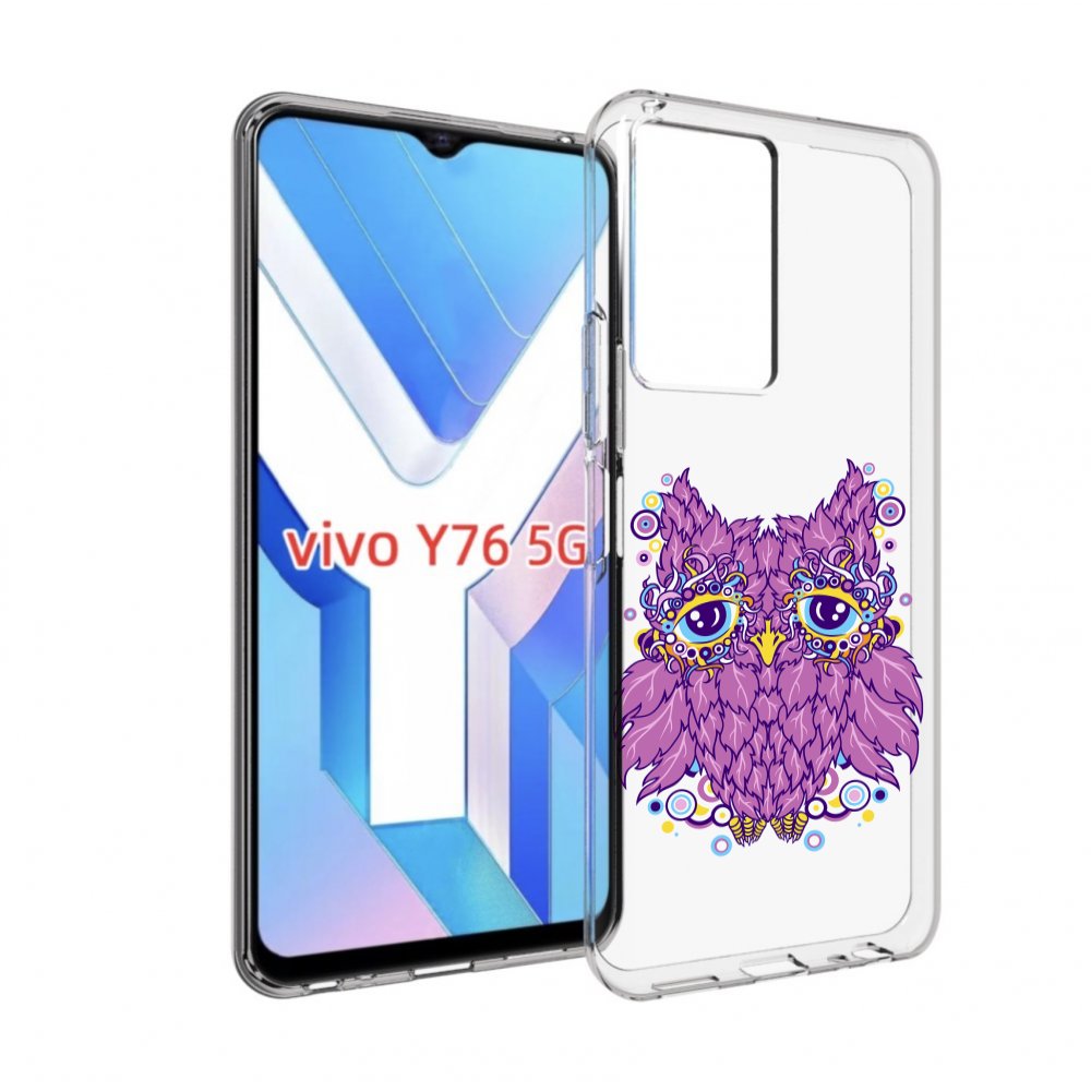 

Чехол MyPads Розовая сова для Vivo Y76 5G, Прозрачный, Tocco