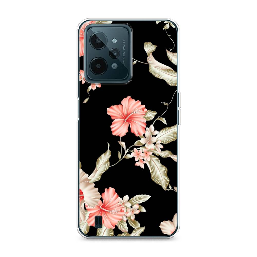

Чехол Awog на Realme C31 "Цветы на черном", Разноцветный, 259350-8