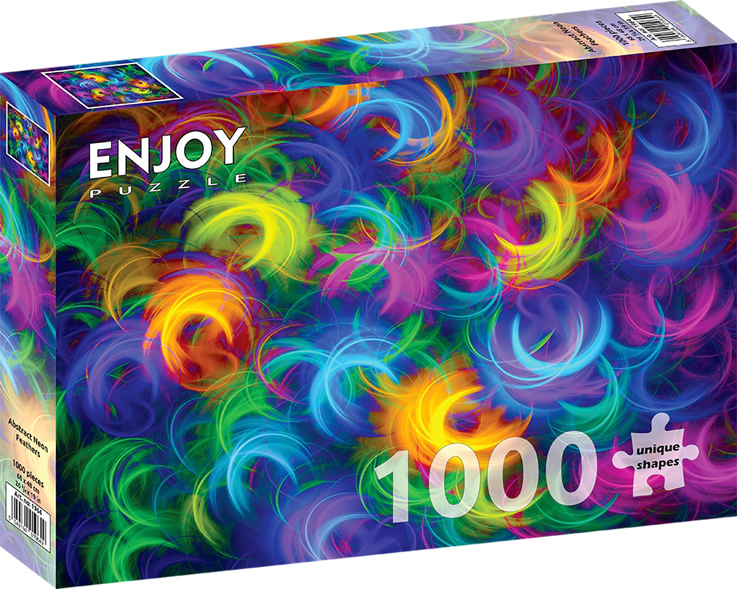 

Пазл Enjoy 1000 дет Абстрактные неоновые перья, EN1000