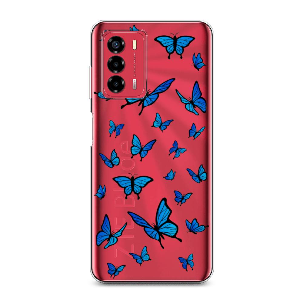 

Чехол Awog на ZTE Blade V40 Vita / ЗТЕ Блэйд V40 Vita "Синие бабочки", 135650-1